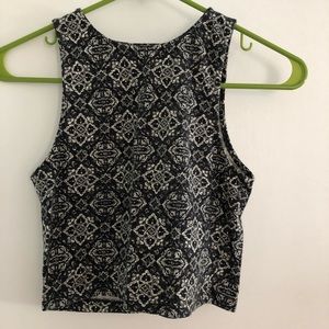Forever 21 printed crop top
